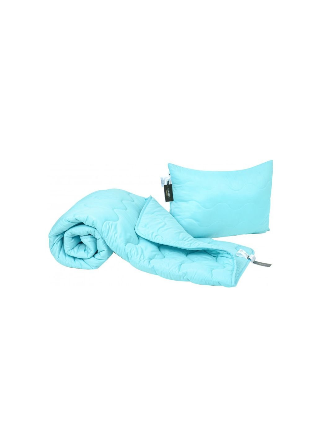 Одеяло MirSon Набор 3M Thinsulate Всесезонный 1664 Eco Light Blue Одеяло + (2200002657310) No Brand (254013705)