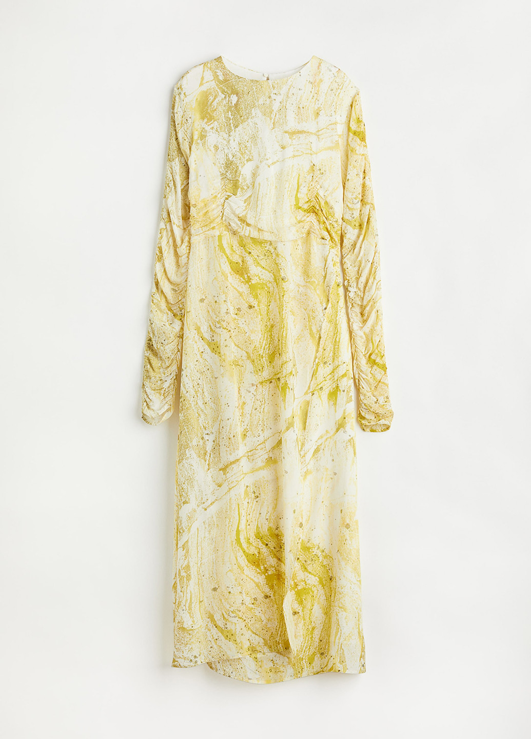 Жовтий кежуал сукня а-силует H&M тай-дай