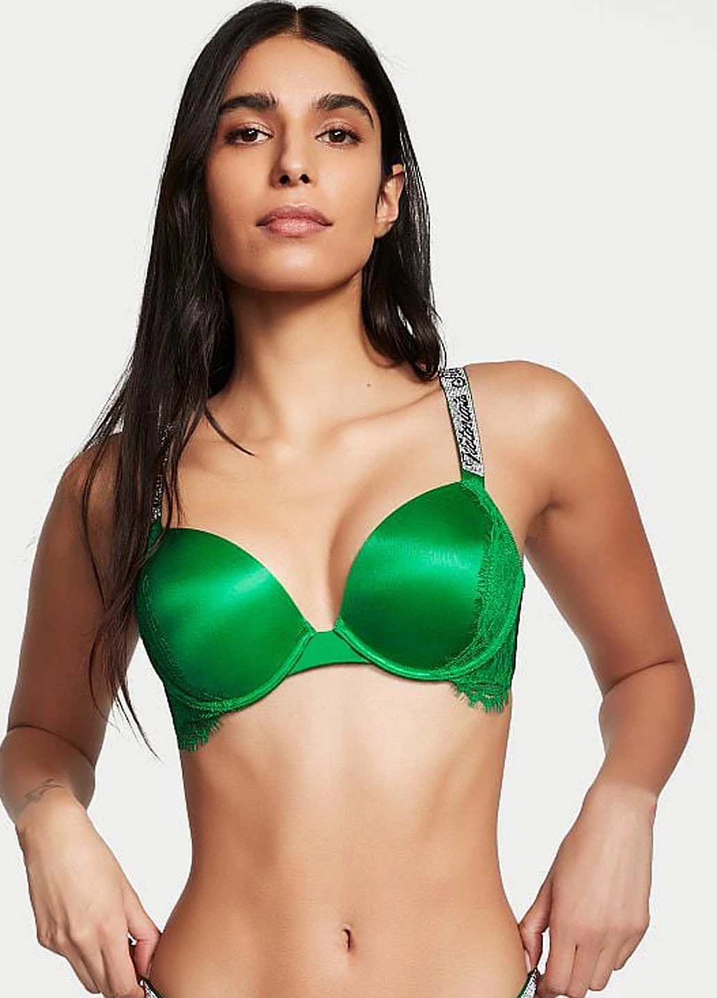 Зелений демісезонний комплект (бюстгальтер, трусики) Victoria's Secret