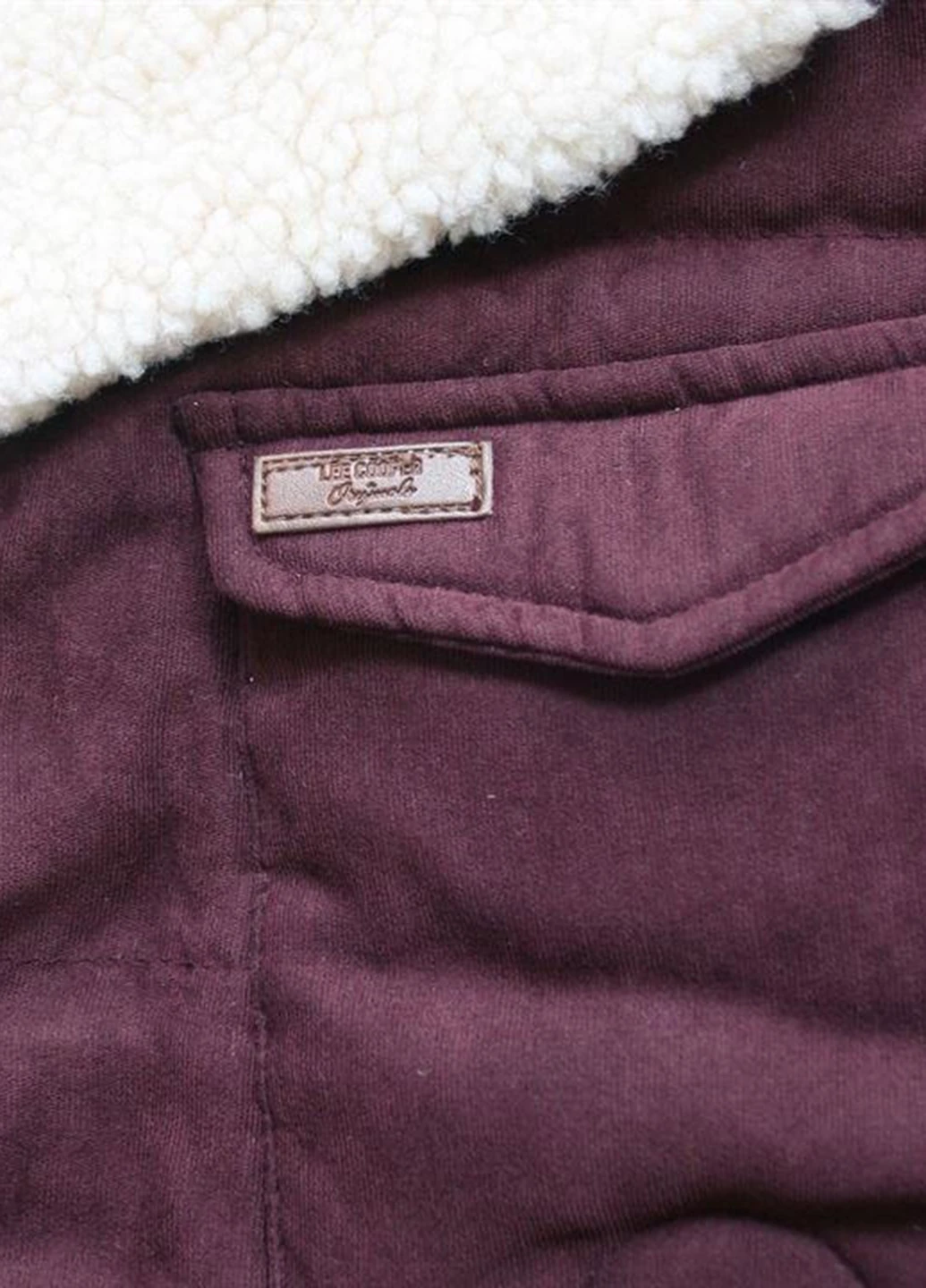 Бордовая демисезонная куртка Lee Cooper