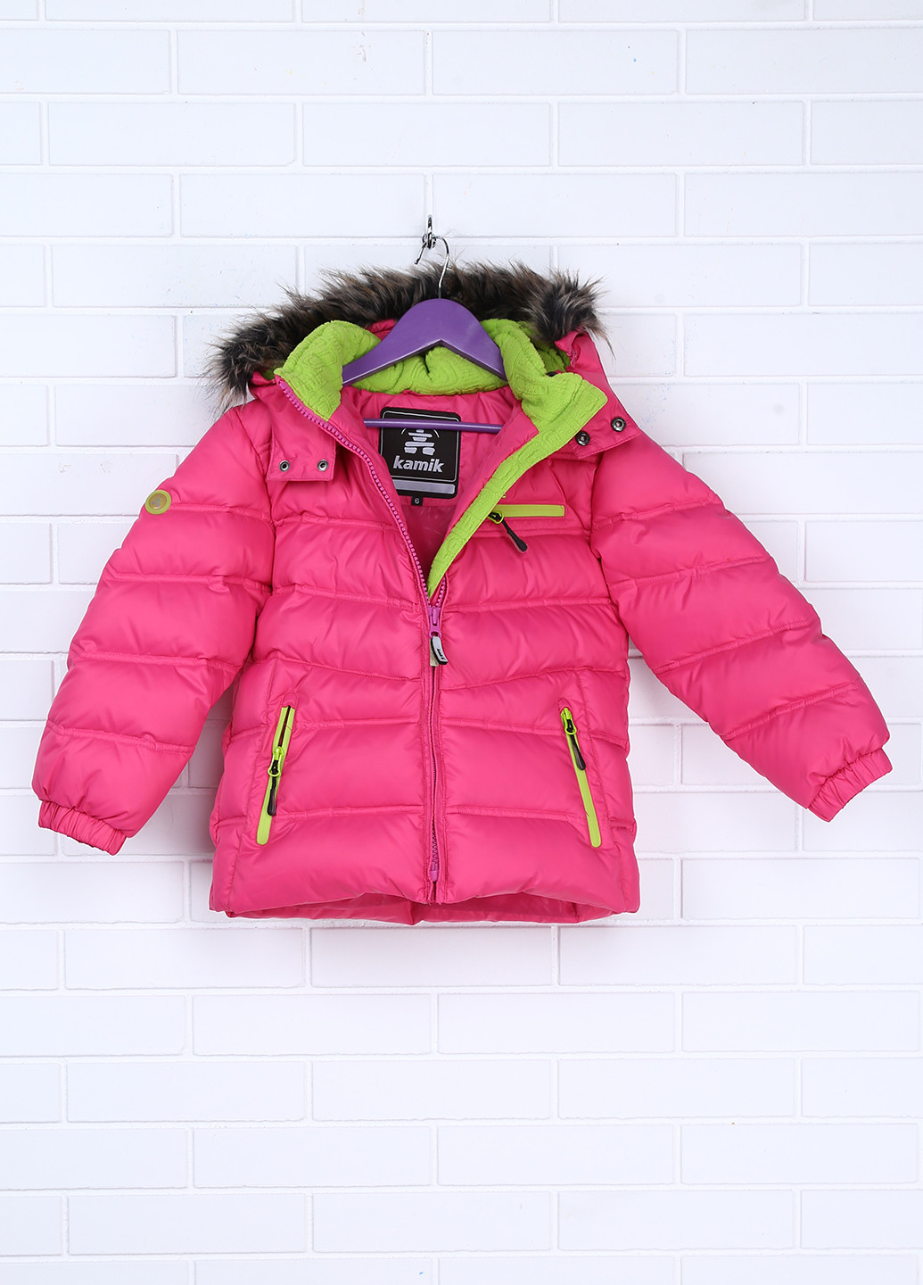 Розовая зимняя куртка Kamik by Gusti