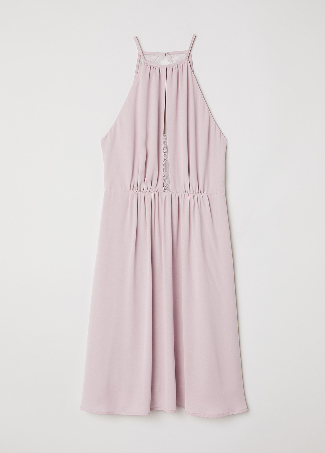 Лавандовое кэжуал платье H&M однотонное