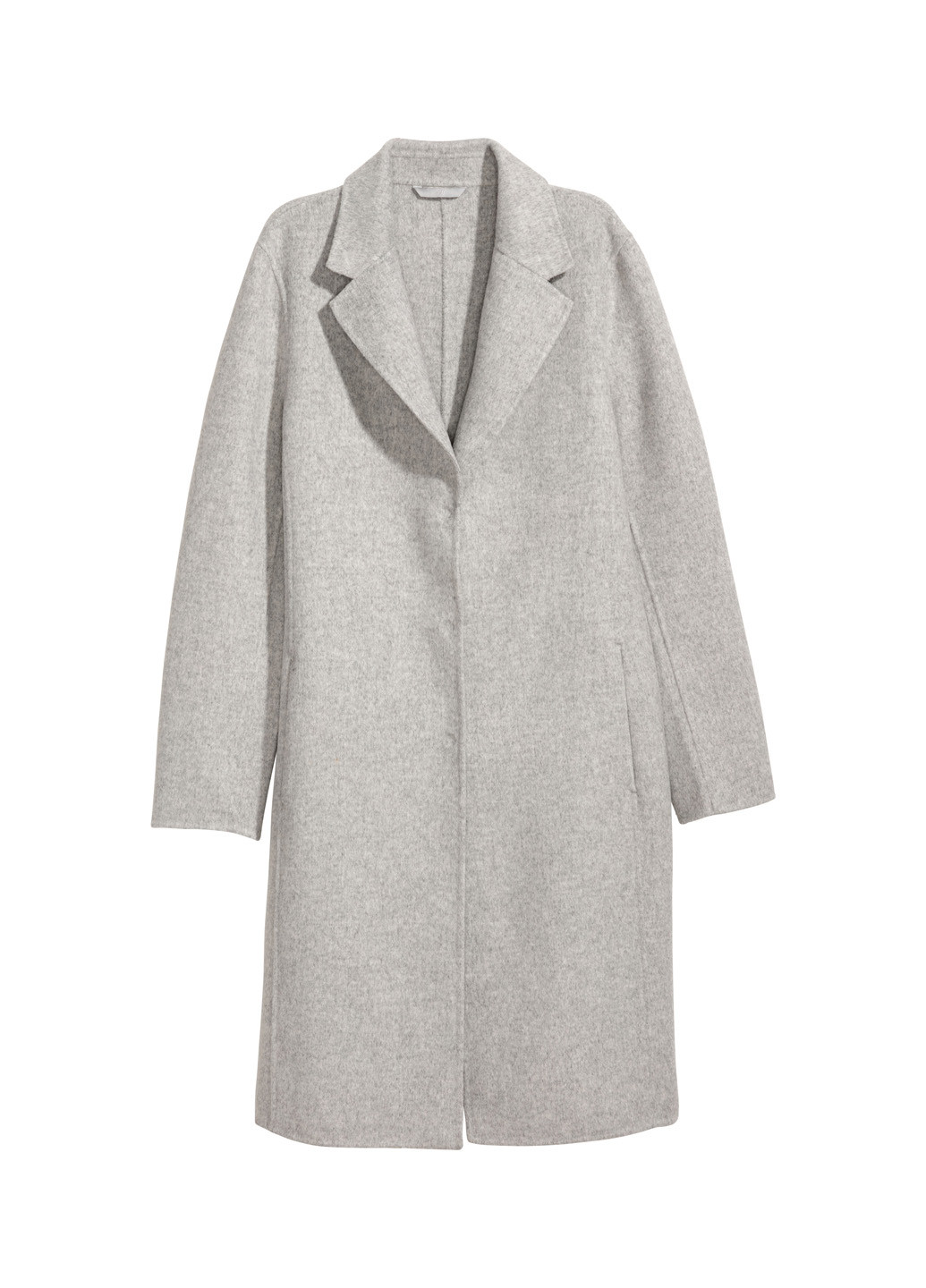 Світло-сірне демісезонне Пальто однобортне H&M