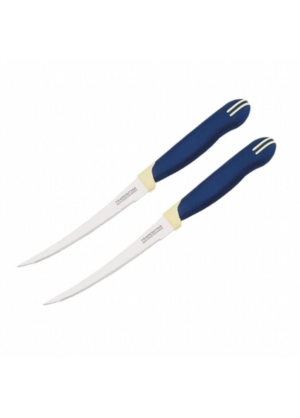 Набір ножів Multicolor для томатів 2 шт. 100 мм Blue (23512/214) Tramontina синіти,