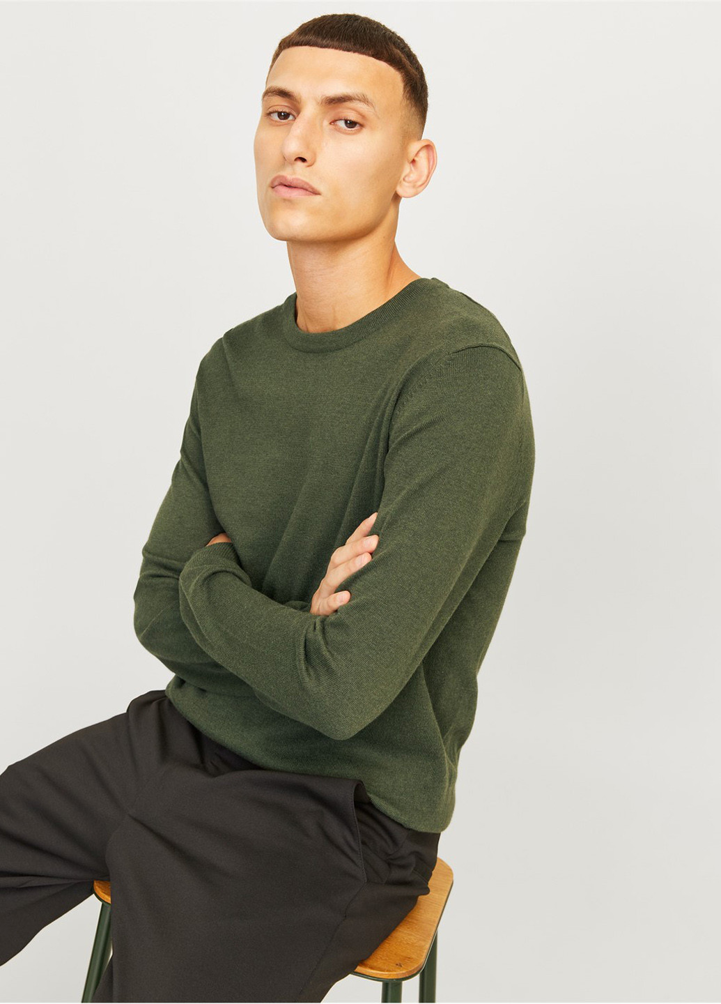 Зелений демісезонний джемпер джемпер Jack & Jones