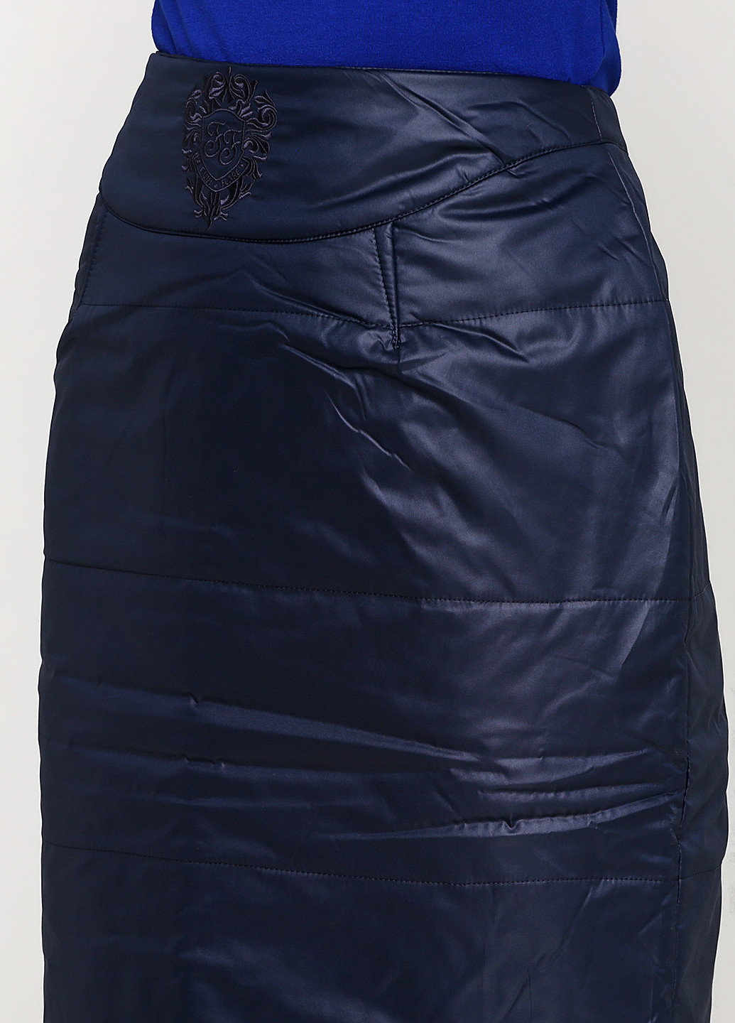 Темно-синяя кэжуал однотонная юбка Finn Flare