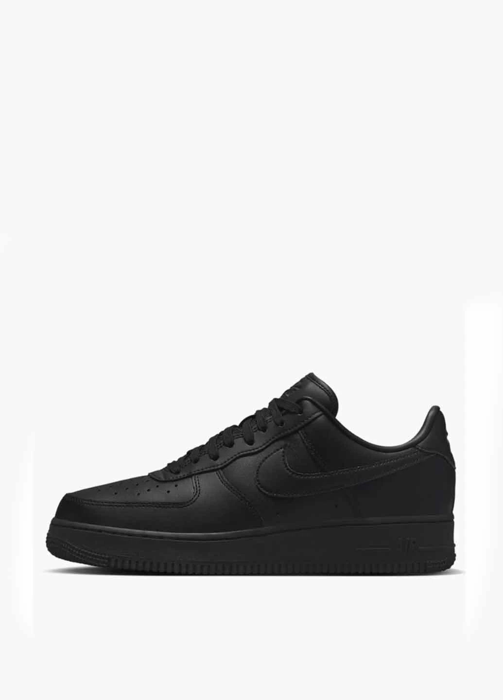Чорні кросівки dm0211-001 демісезон Nike Air Force 1 07 Fresh Black