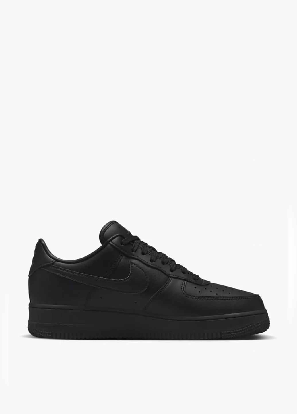 Чорні кросівки dm0211-001 демісезон Nike Air Force 1 07 Fresh Black