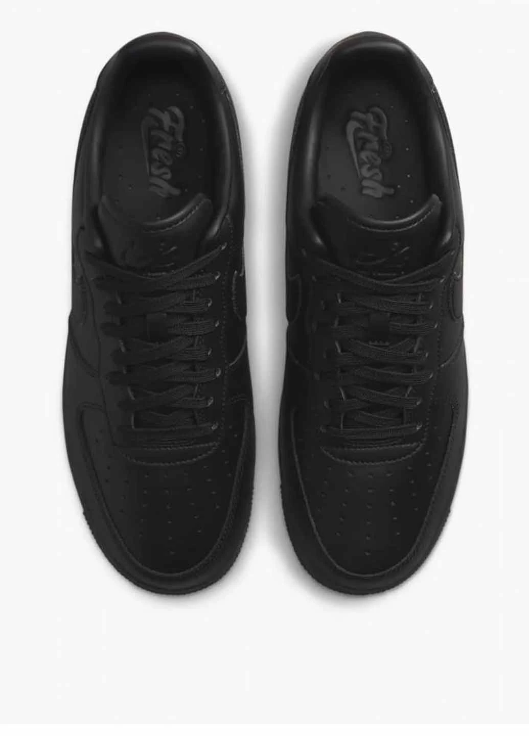 Чорні кросівки dm0211-001 демісезон Nike Air Force 1 07 Fresh Black