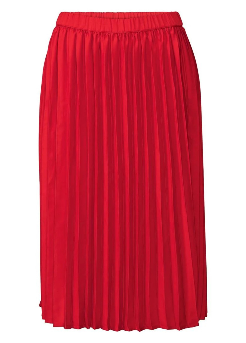 Алая кэжуал однотонная юбка Esmara плиссе