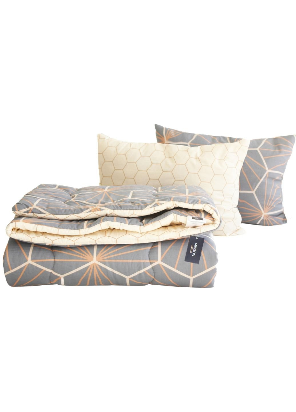 Ковдра MirSon Набір бавовняний Зима №3047Color Fun Line Geometry ковдра 200 (2200004843056) No Brand (254013961)