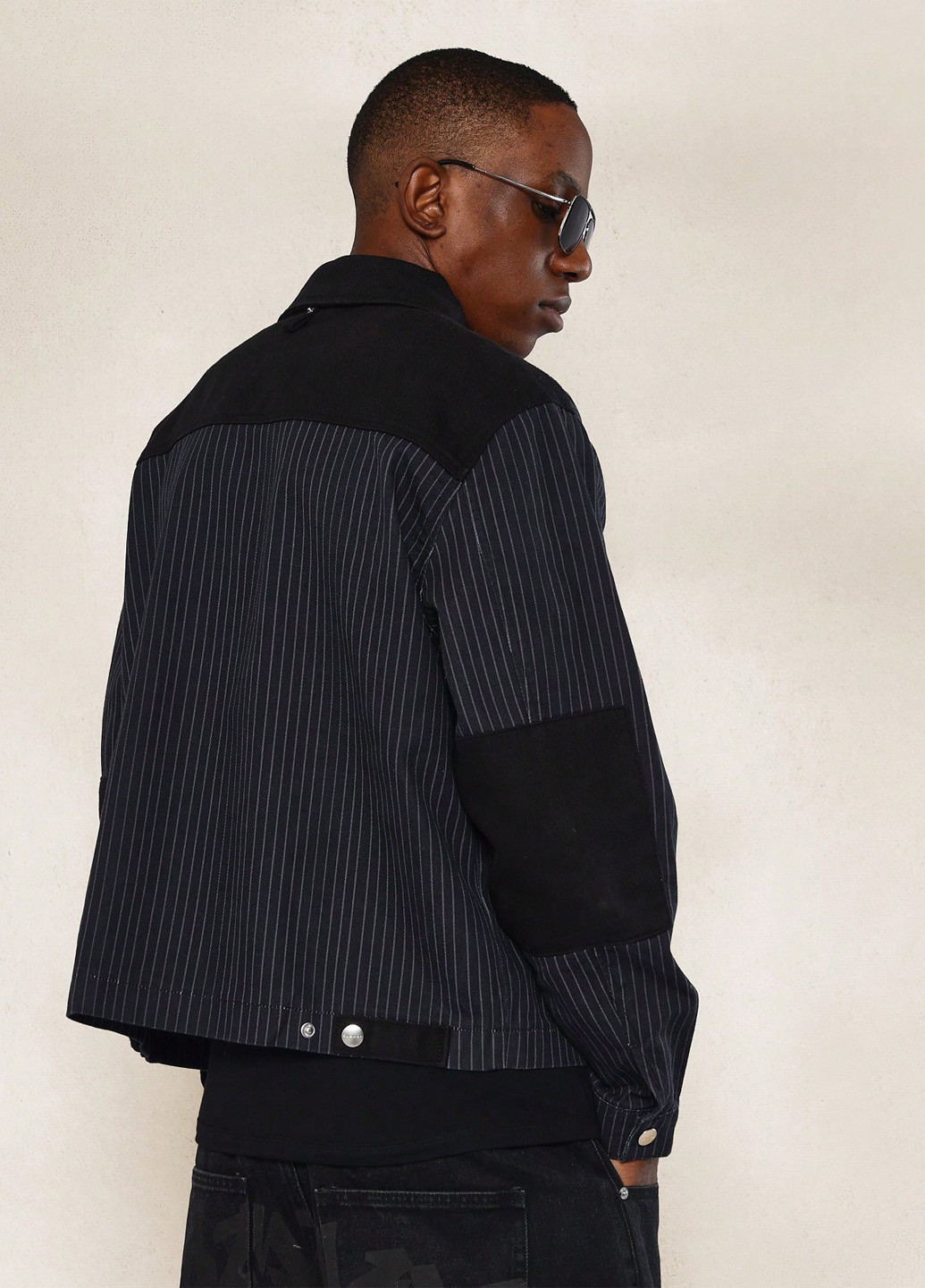 Темно-синяя демисезонная куртка SHEIN