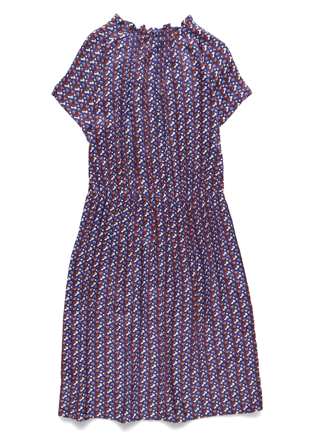 Синее кэжуал платье а-силуэт Seidensticker с рисунком