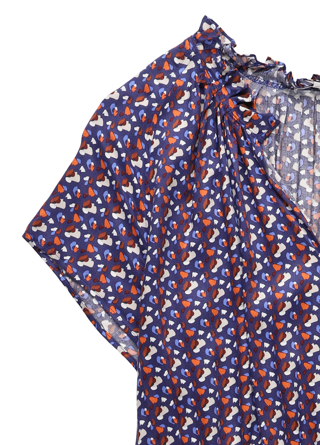 Синее кэжуал платье а-силуэт Seidensticker с рисунком