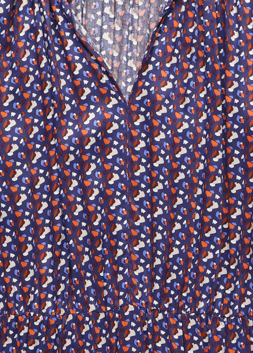 Синее кэжуал платье а-силуэт Seidensticker с рисунком