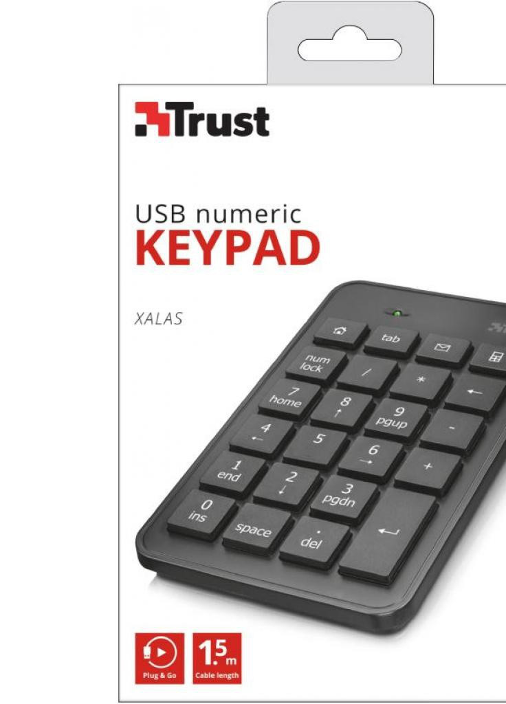 Клавіатура Xalas USb numeric keypad (22221) Trust (208684050)
