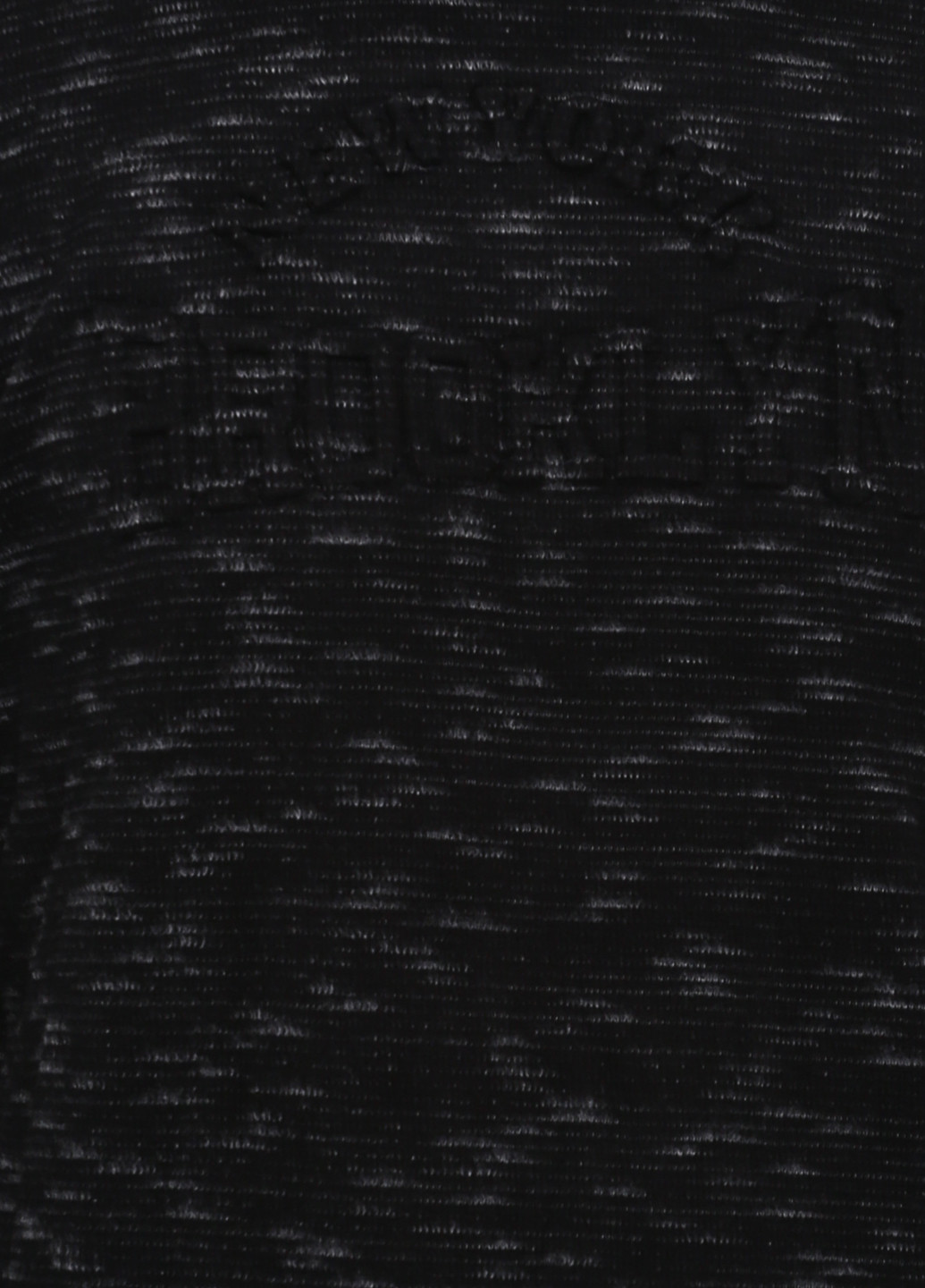 Свитшот MSY - Прямой крой меланж черный кэжуал - (139578137)
