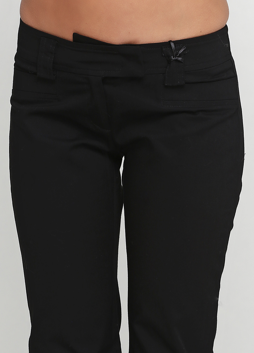 Черные кэжуал демисезонные клеш брюки Madlen