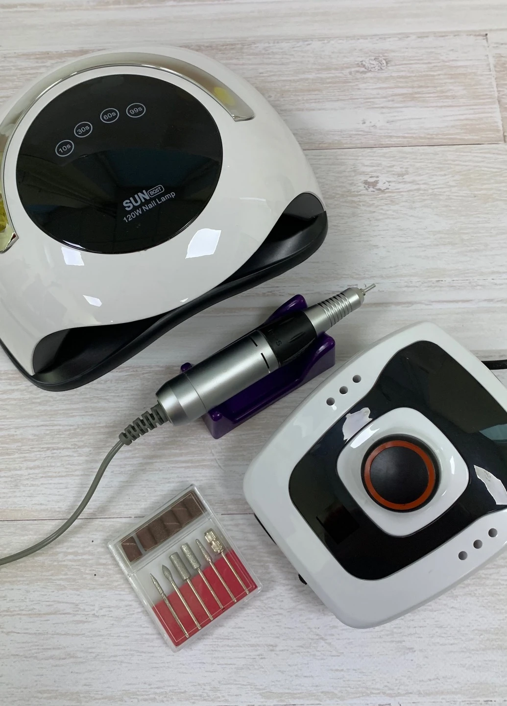 Набір обладнання для манікюру з лампою SUN BQ-5T і фрезером DM-206 Kodi Professional (250044842)