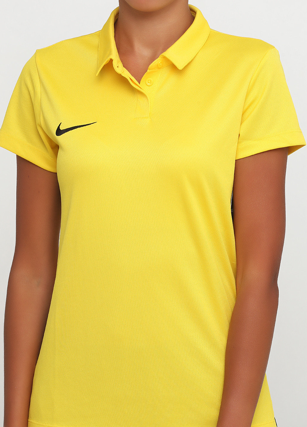 Желтая женская футболка-поло Nike