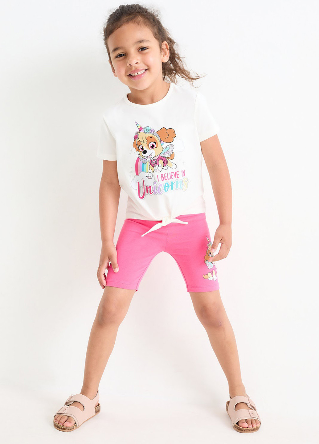 Комбинированный летний костюм (футболка, шорты) C&A