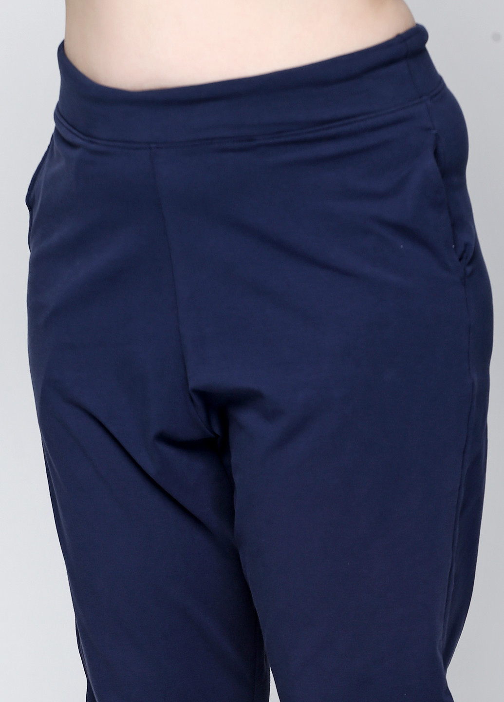 Синие кэжуал демисезонные прямые брюки Pullit