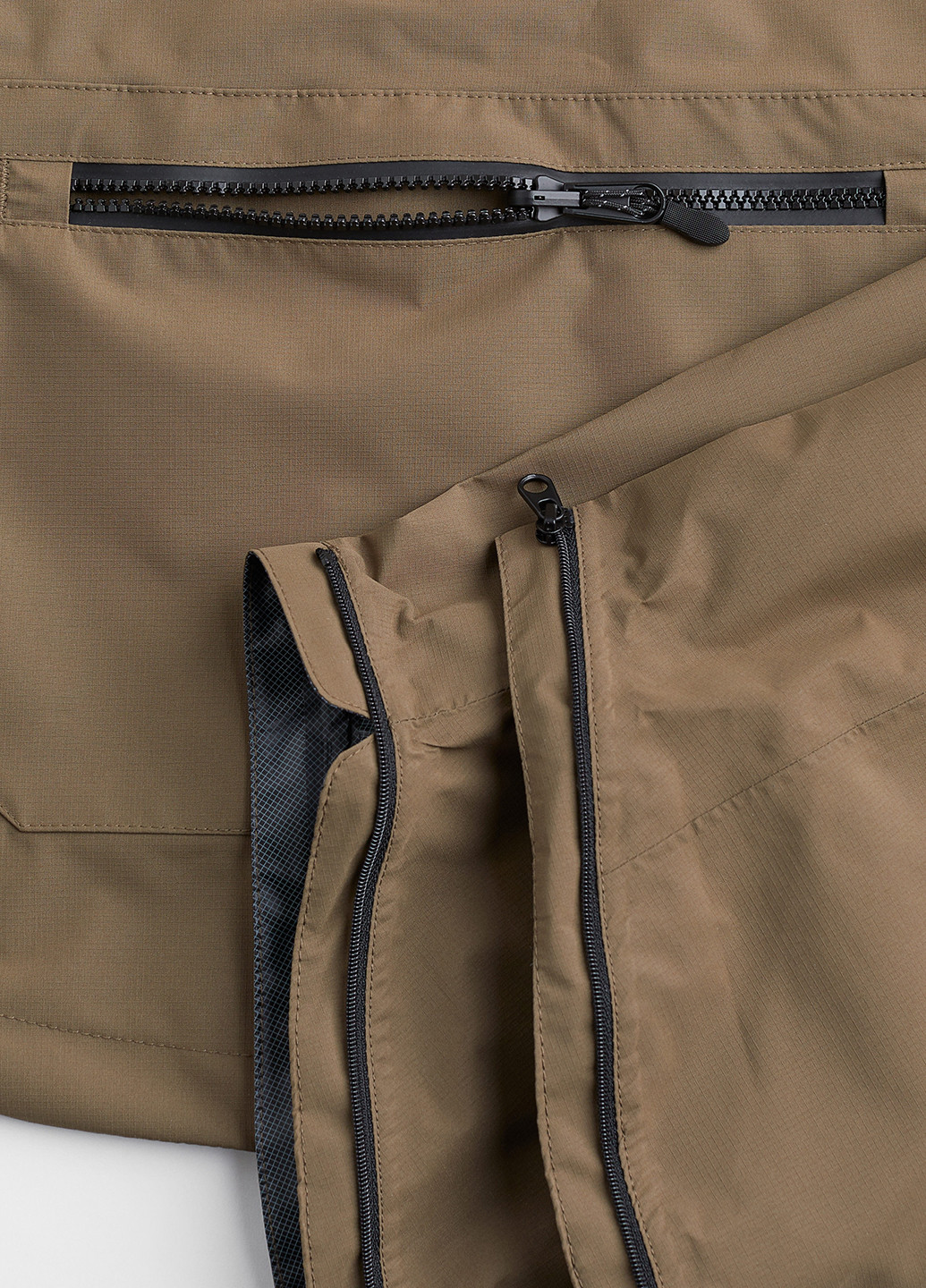 Темно-бежева демісезонна куртка H&M