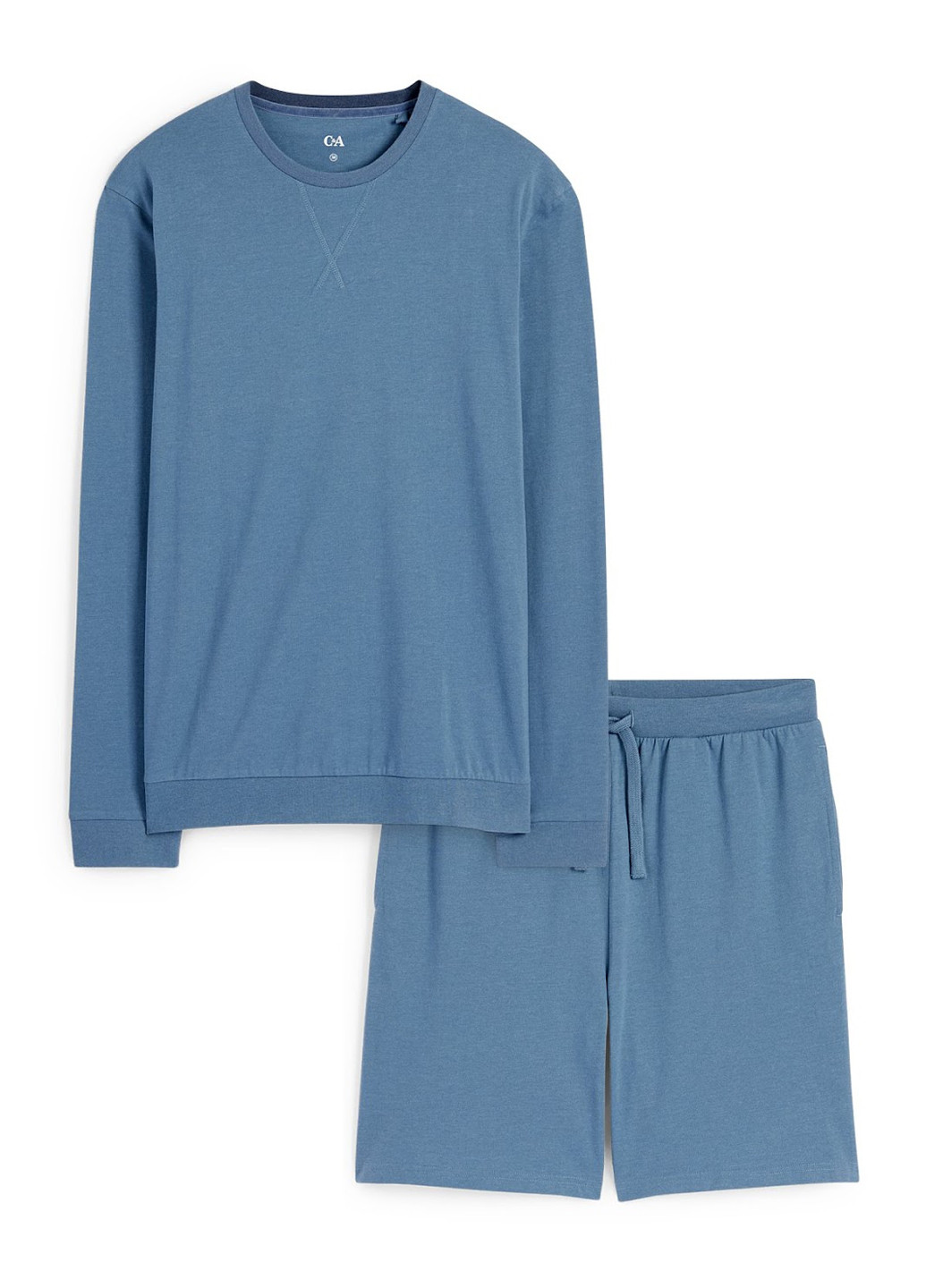 Синий демисезонный комплект (лонгслив, шорты) C&A
