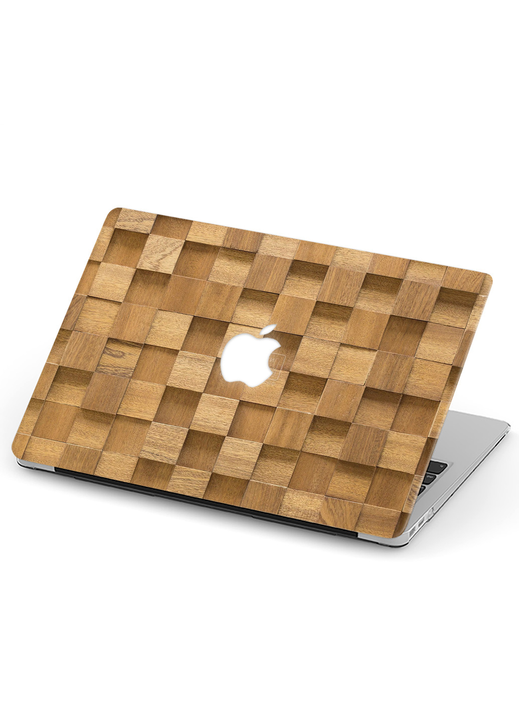 Чехол пластиковый для Apple MacBook 12 A1534 / A1931 Деревянные квадраты (Wooden squares) (3365-2395) MobiPrint (218867609)