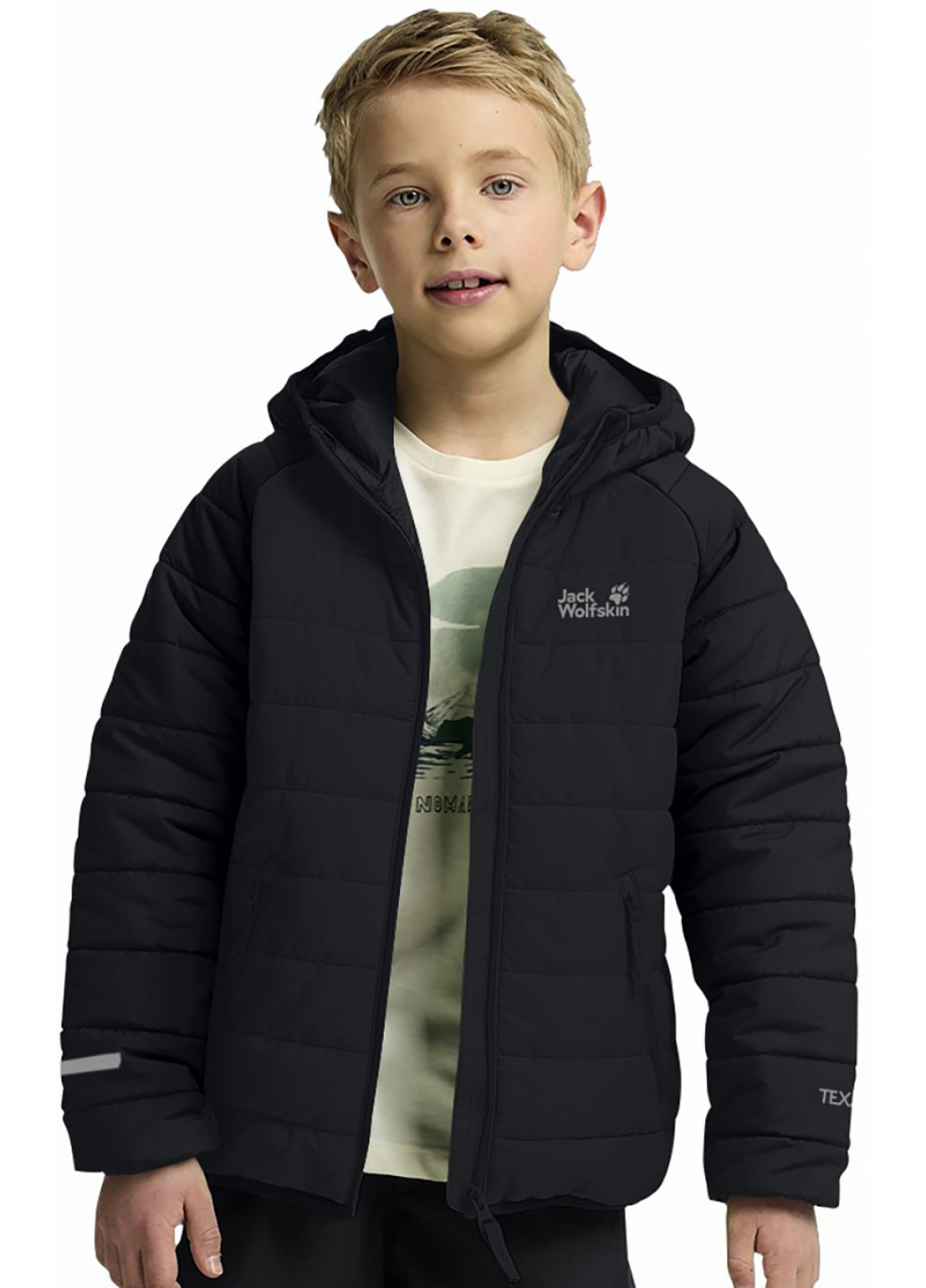 Черная демисезонная куртка Jack Wolfskin A65455_6350