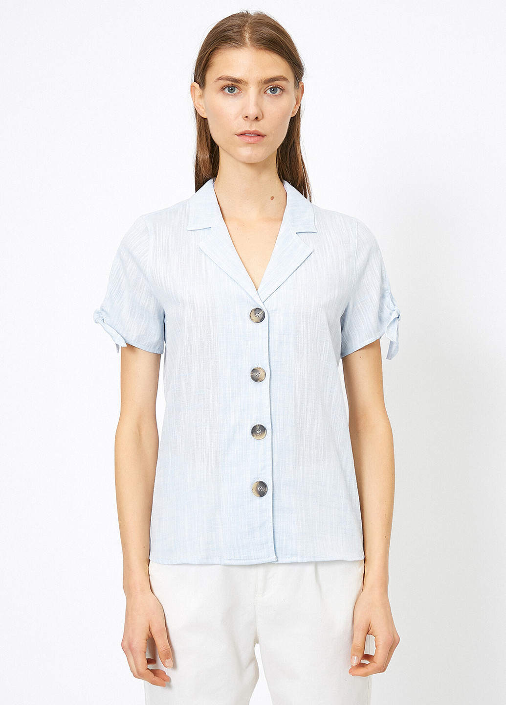 Світло-блакитна демісезонна блуза KOTON
