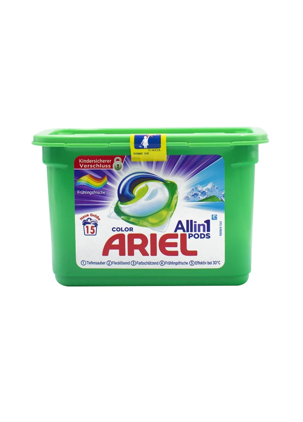 Гель-капсули для прання All in 1 для кольорових речей 15 шт Ariel (254085173)