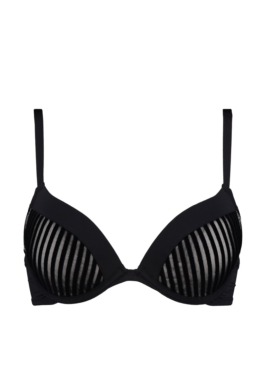 Чёрный бралетт бюстгальтер Hunkemoller с косточками полиамид