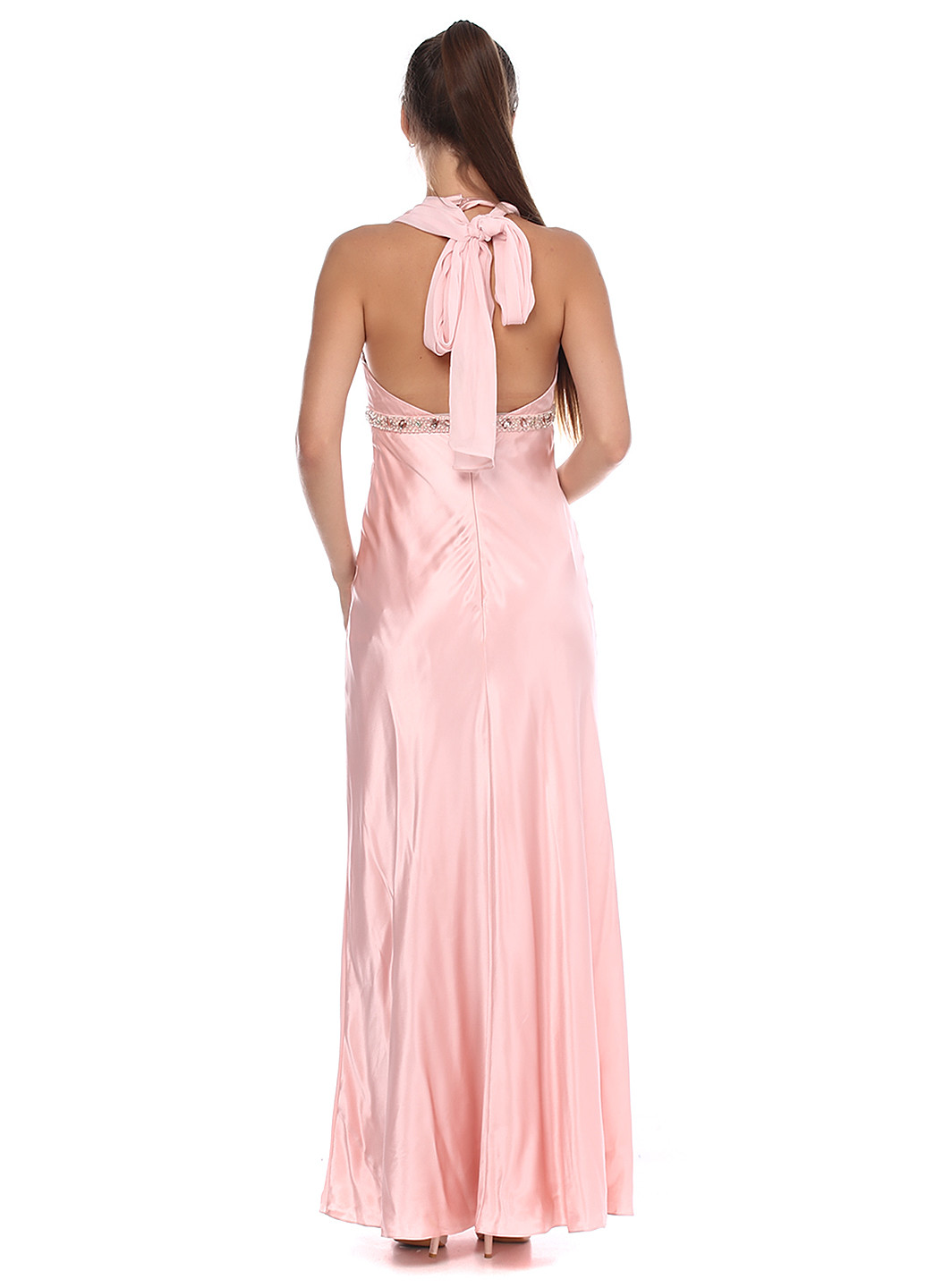 Розовое вечернее платье Apart однотонное