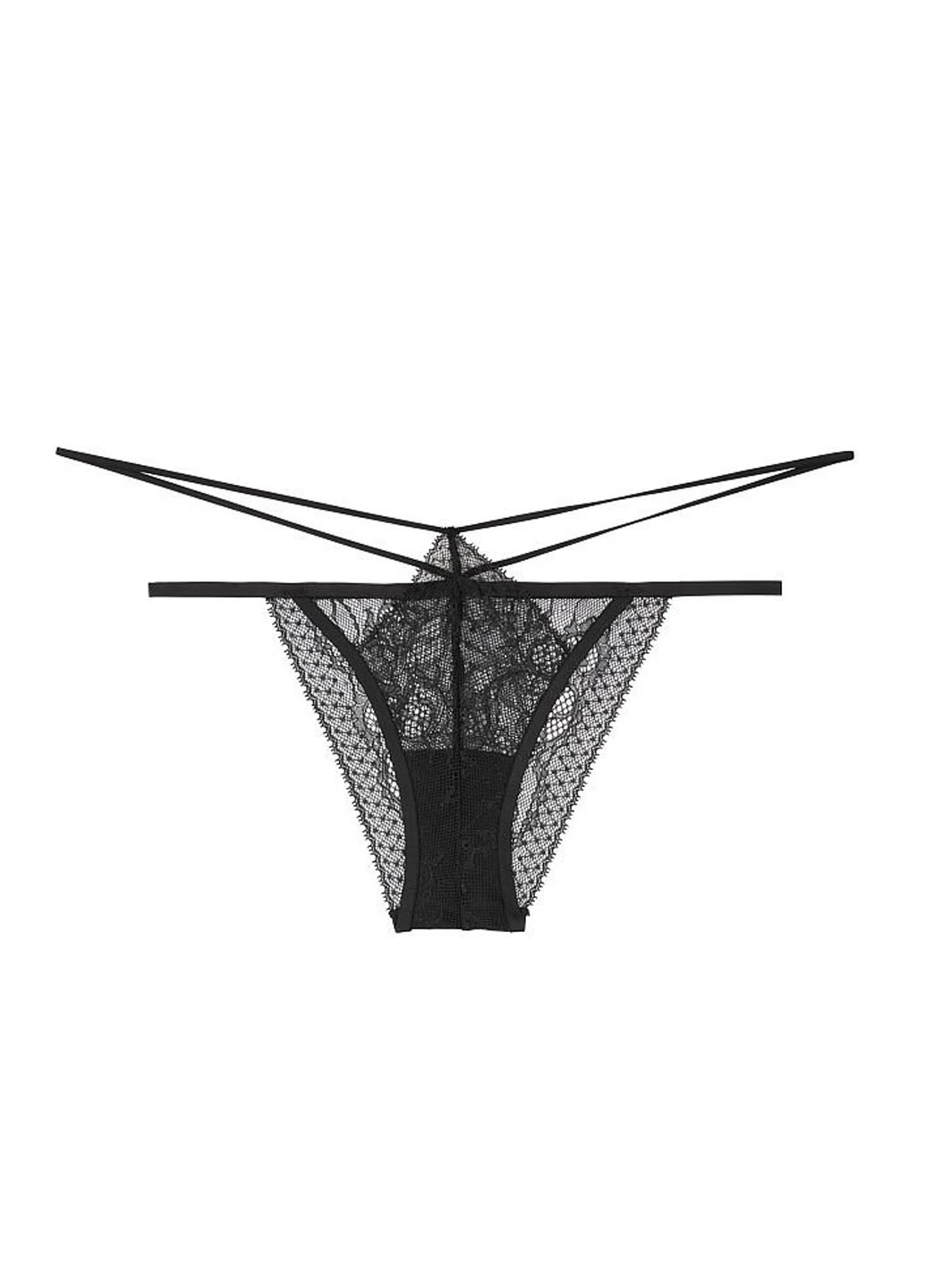 Чорний демісезонний комплект (бюстгальтер, труси) Victoria's Secret