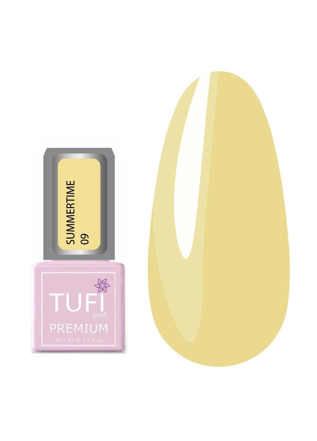 Гель-лак PREMIUM Summertime 09 лунный свет 8мл (0102179) Tufi Profi 0 (239833631)