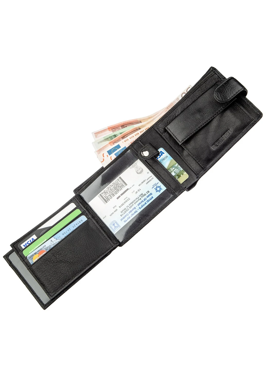 Чоловічий шкіряний гаманець 12х10 см st leather (252132589)