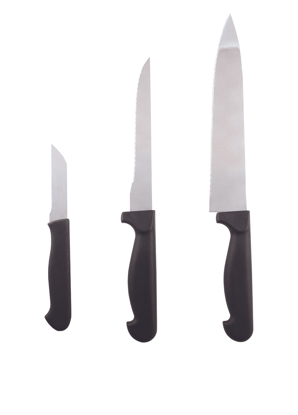Набор ножей (3 пр.) Fackelmann комбинированные, пластик, нержавеющая сталь