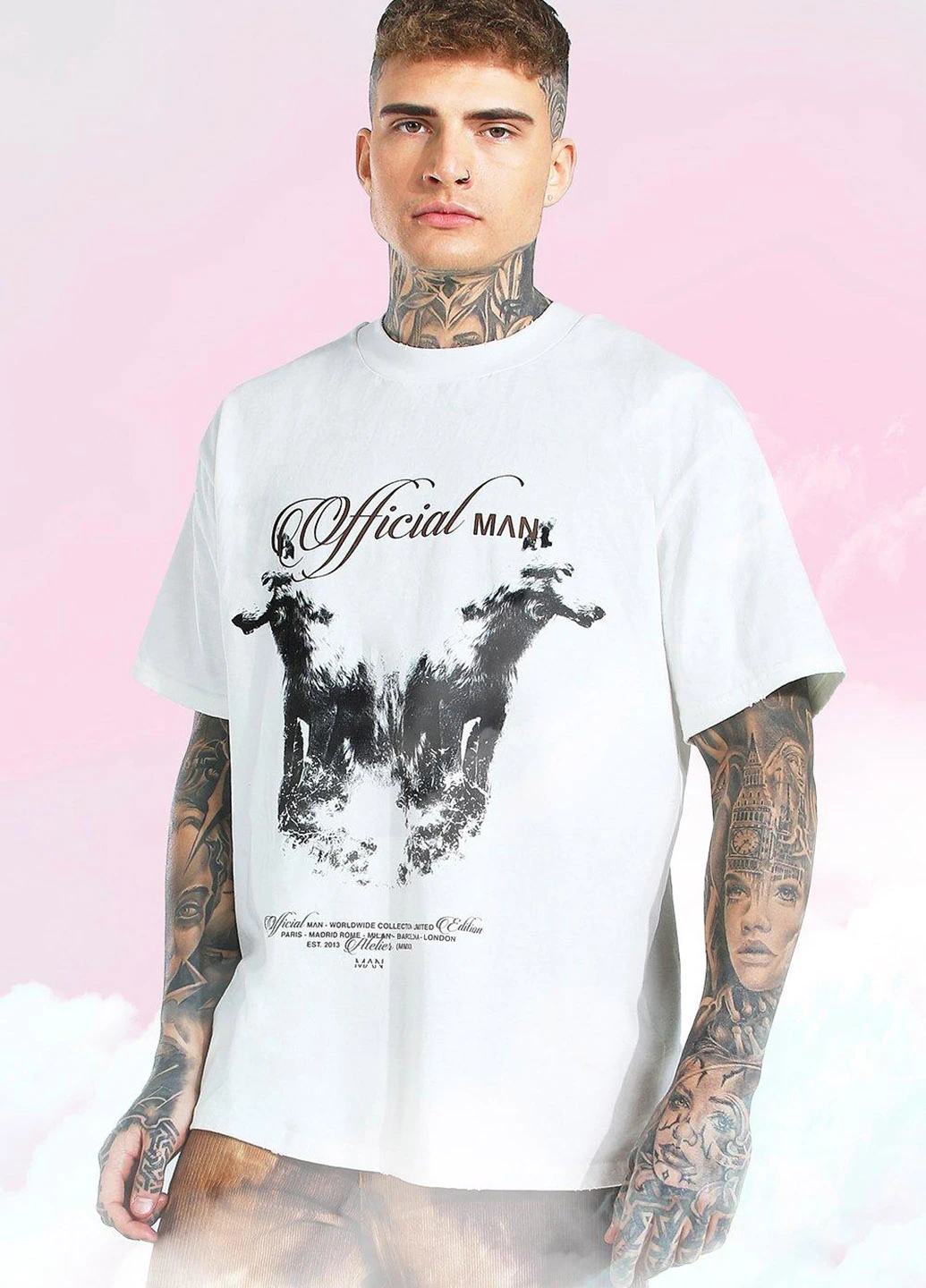 Молочна футболка Boohoo