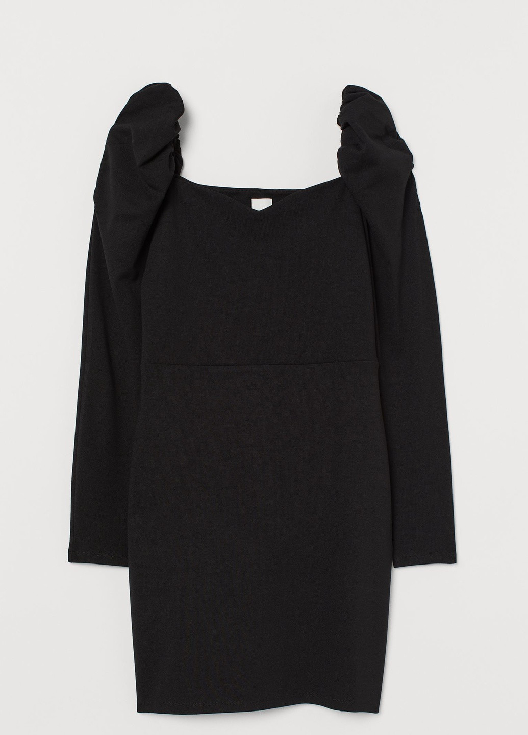 Черное кэжуал платье H&M однотонное