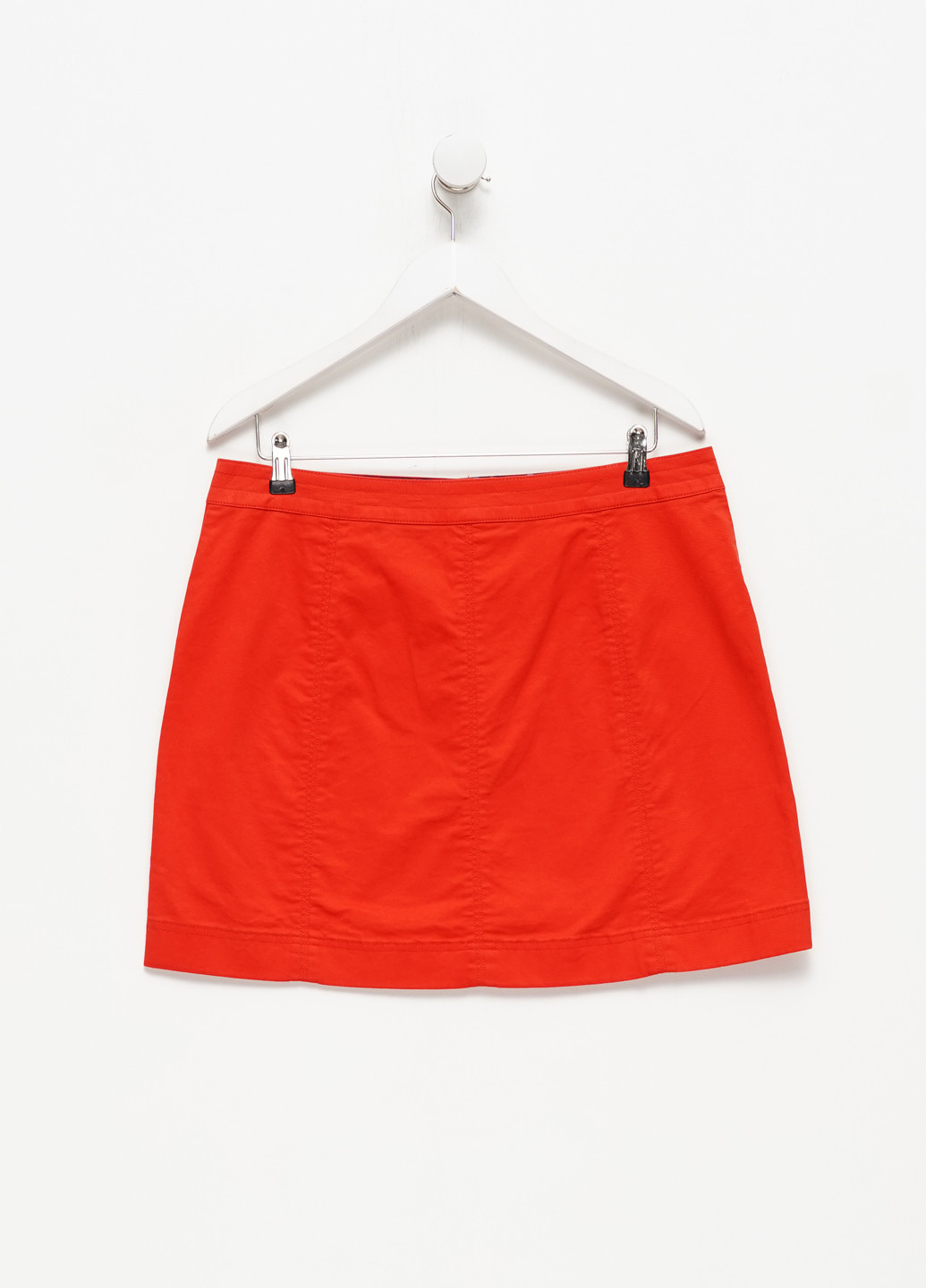Красная кэжуал однотонная юбка Boden