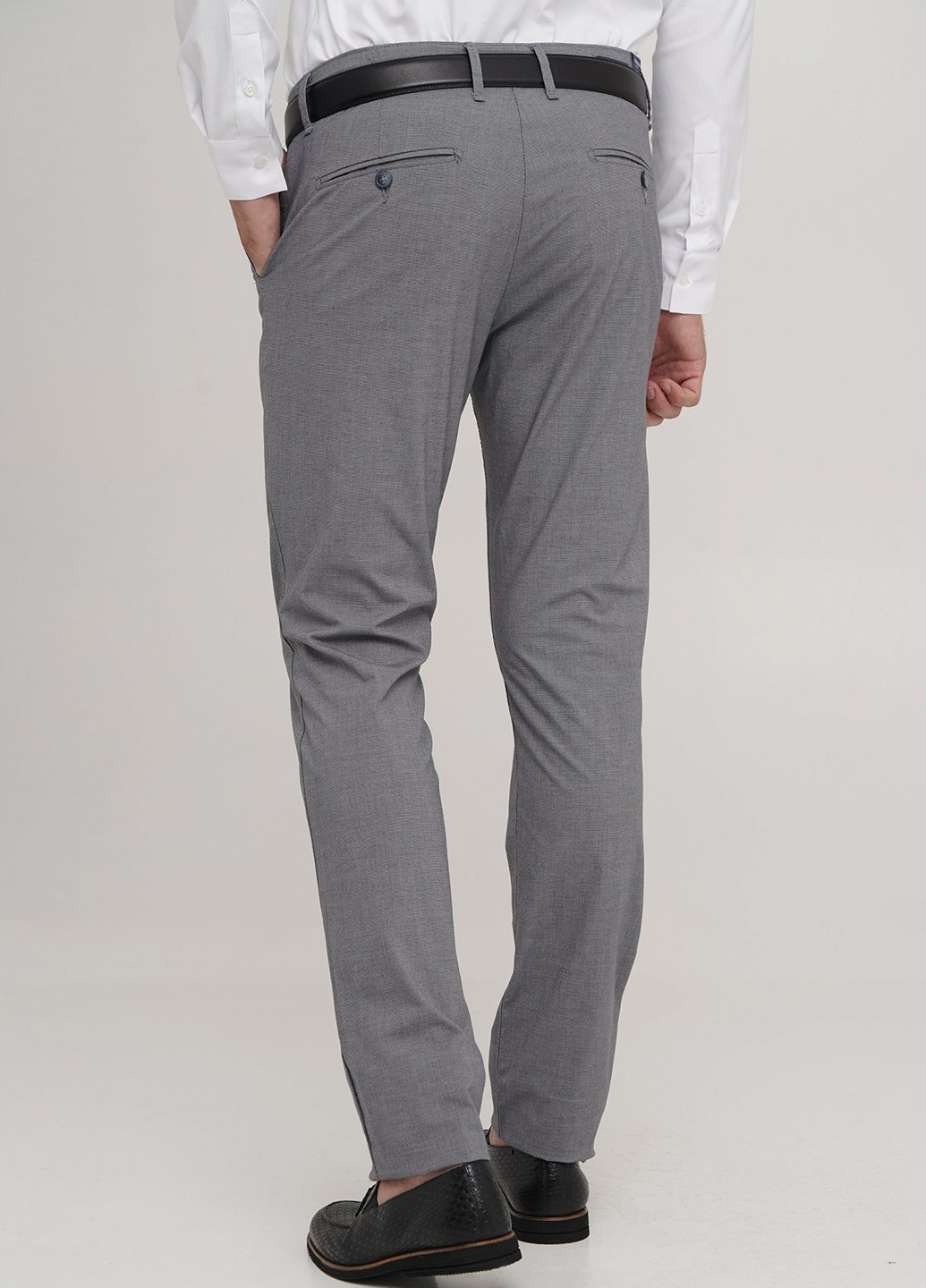 Серые классические демисезонные классические, зауженные брюки Trend Collection