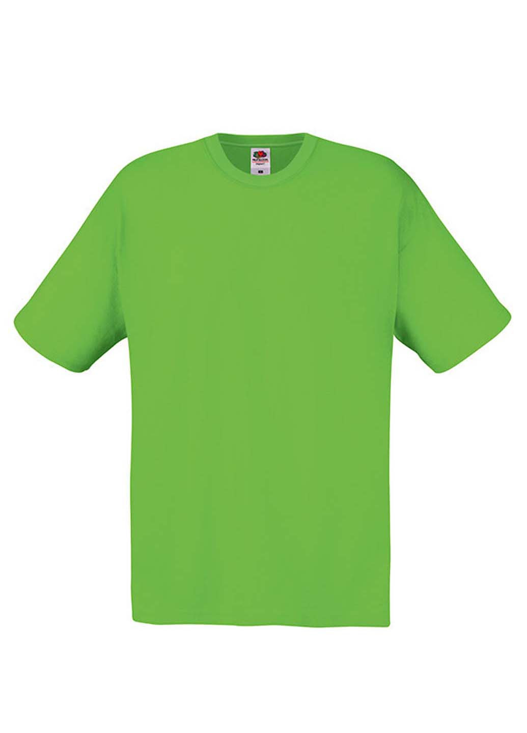 Зеленая футболка Fruit of the Loom Original T