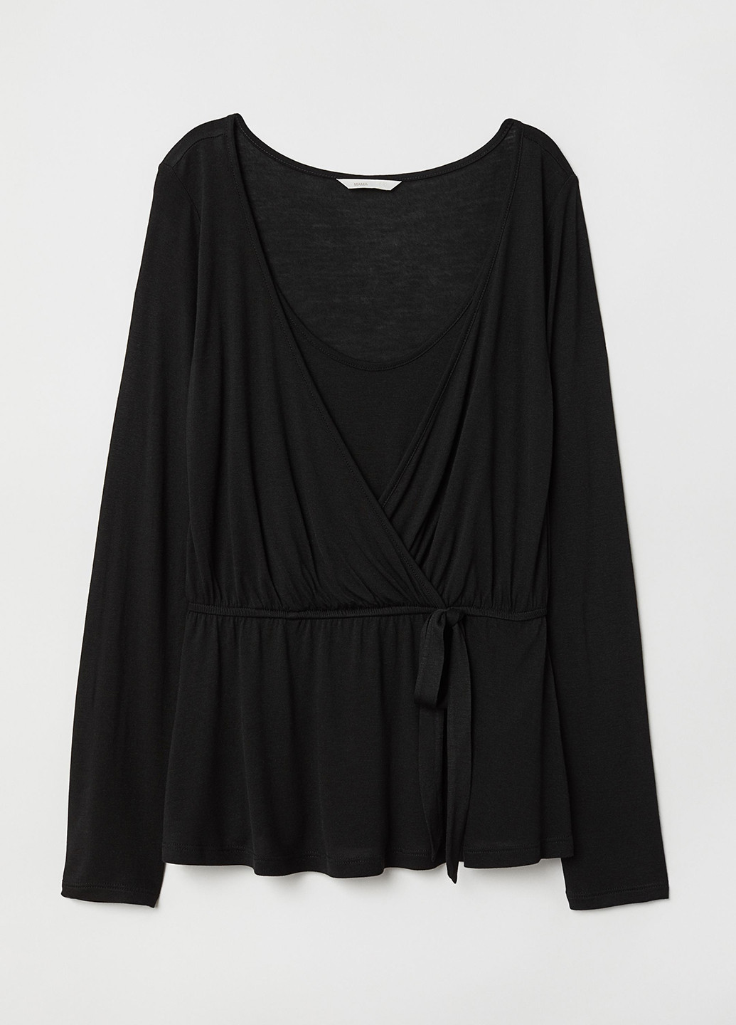 Чёрная блуза для кормящих мам H&M
