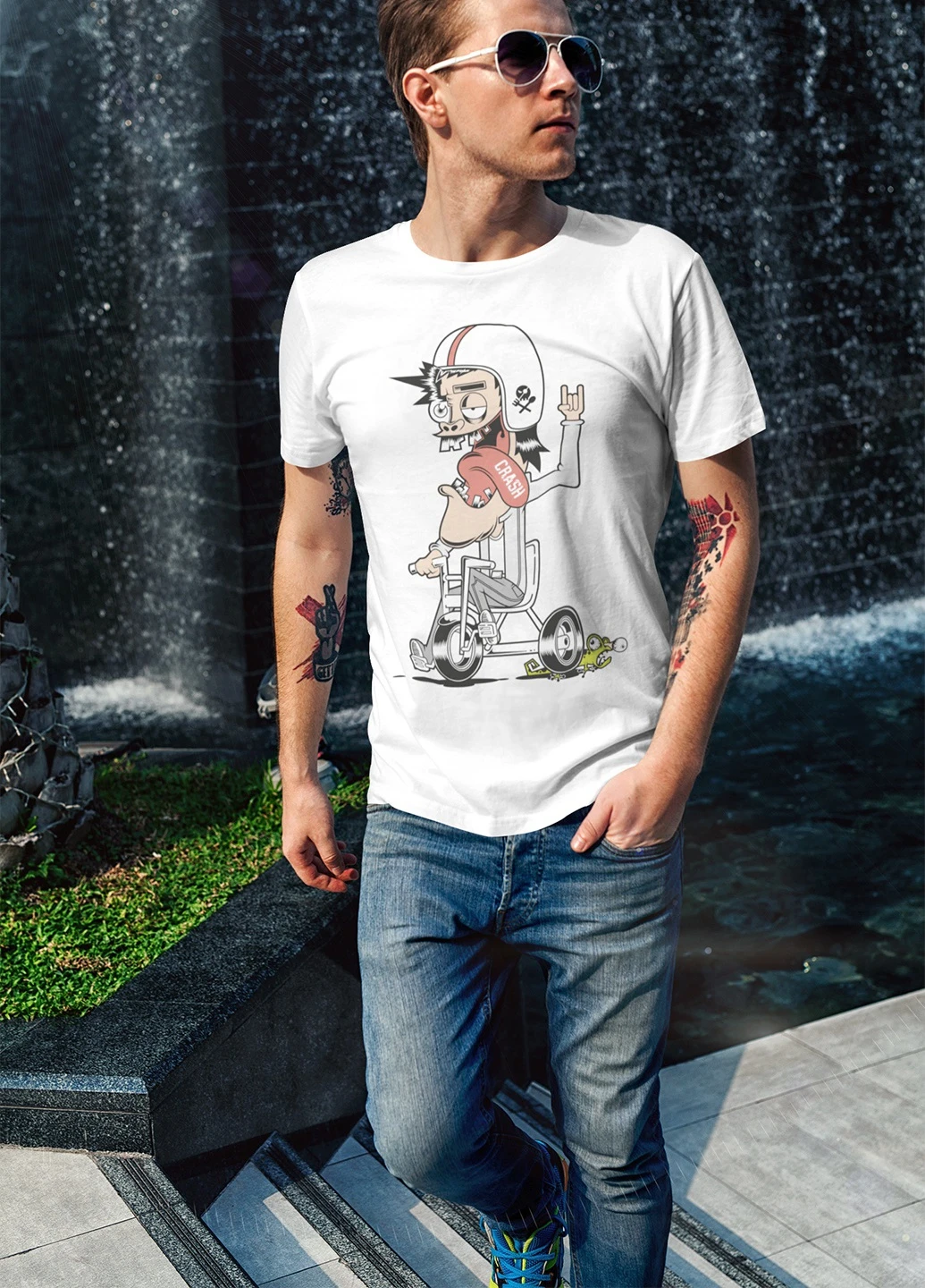 Белая футболка Funnyart Premium