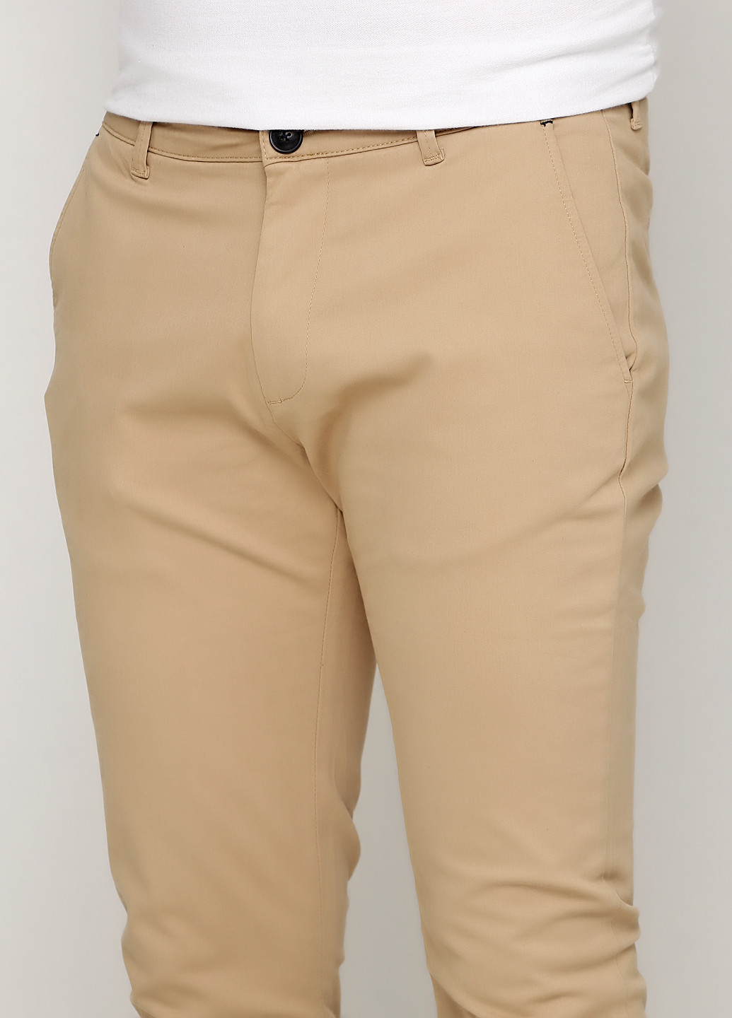 Бежевые кэжуал демисезонные зауженные брюки Tailored Originals