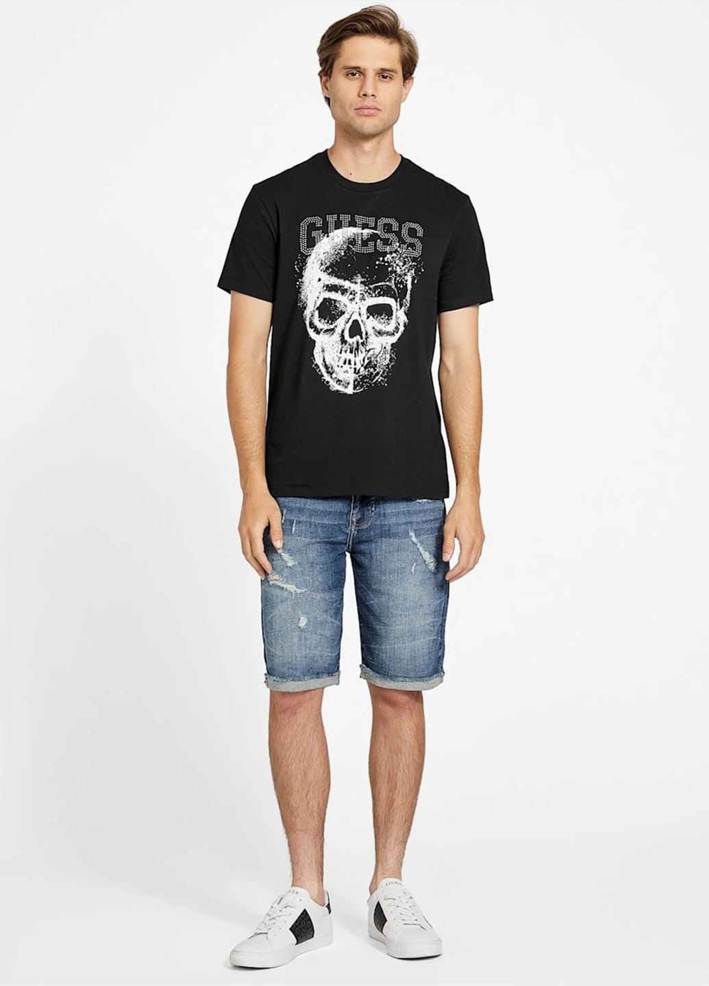 Черная футболка Guess