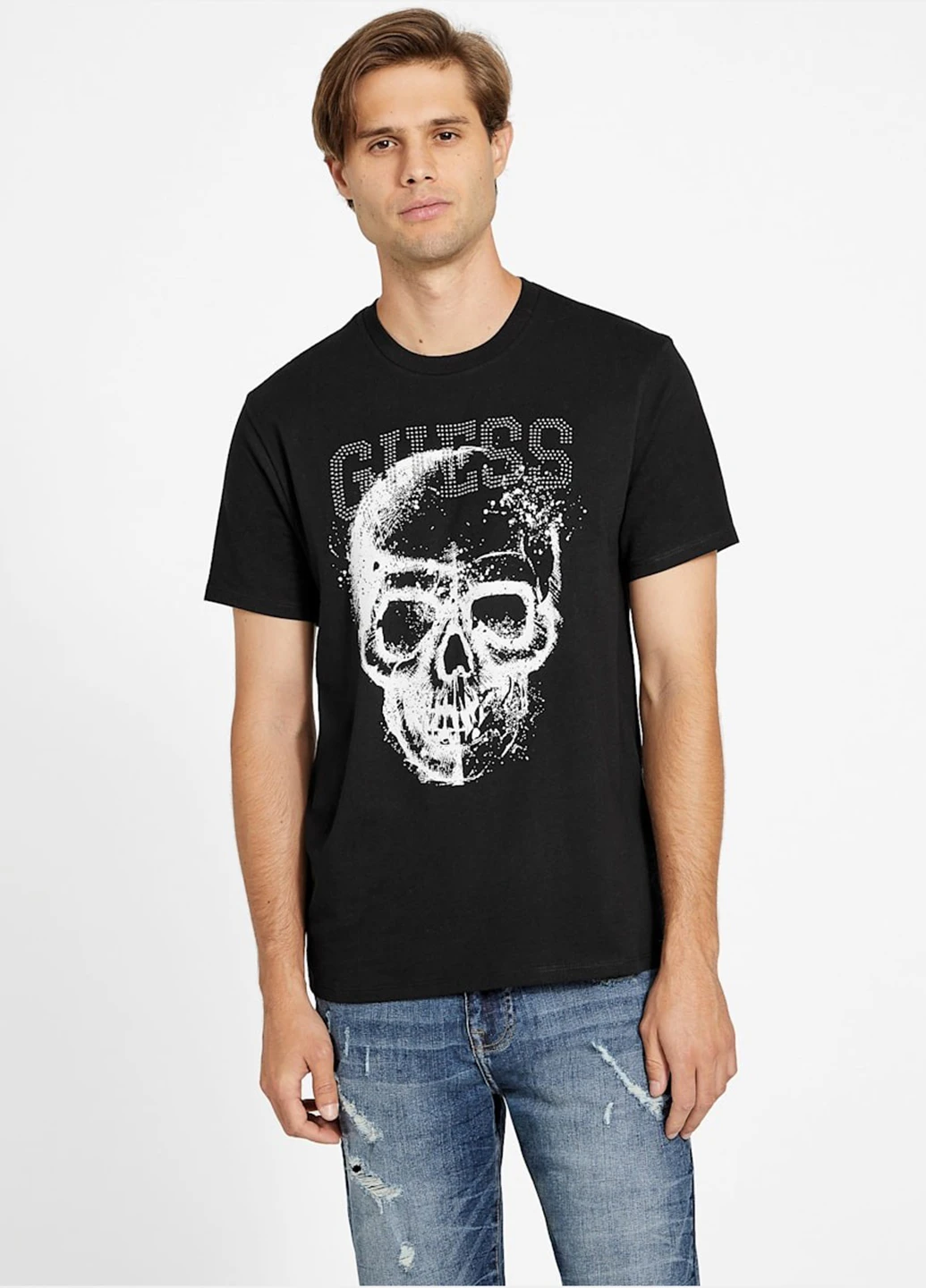 Черная футболка Guess