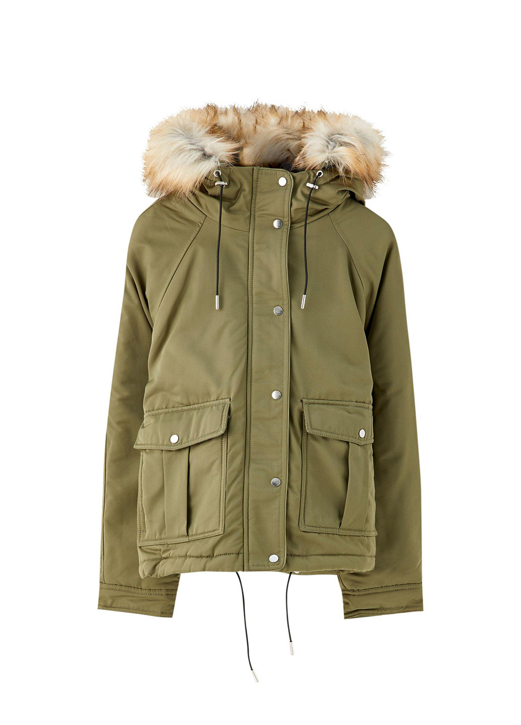 Оливкова (хакі) куртка демісезон,хакі, Pull & Bear