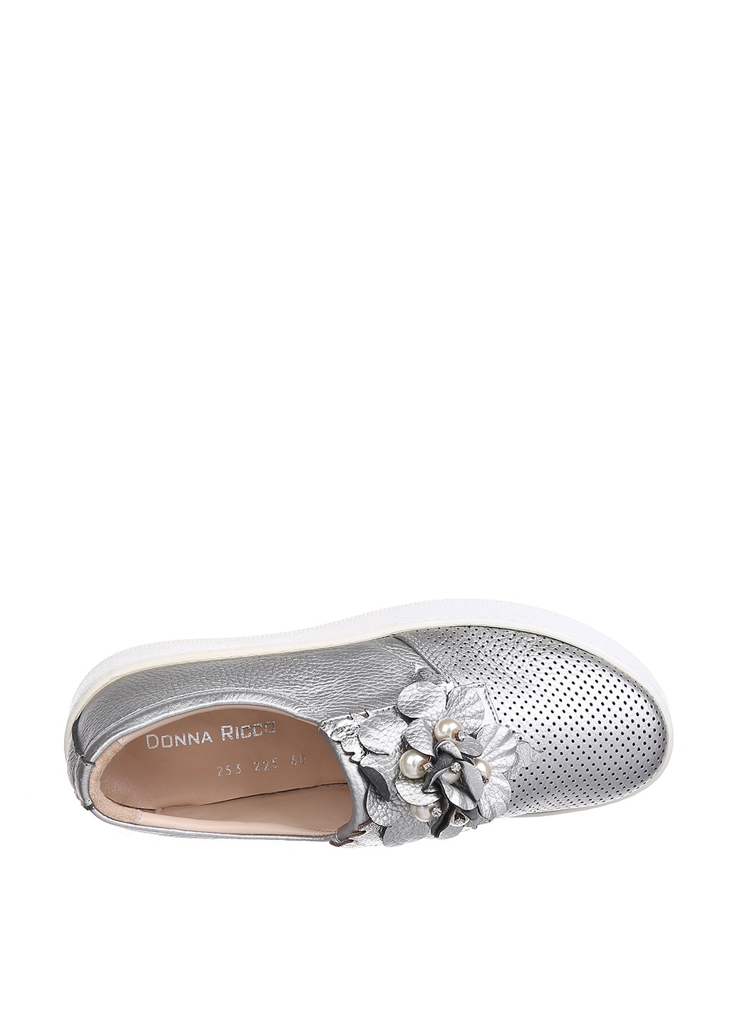 Серебряные демисезонные кроссовки Donna Ricco